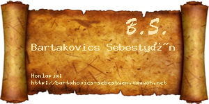 Bartakovics Sebestyén névjegykártya